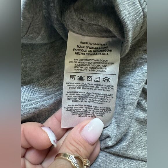 NIKE Long sleeve t-shirt Grey solid color Men size Medium - Picture 8 of 15